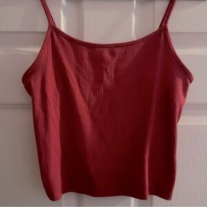 Red AE crop top